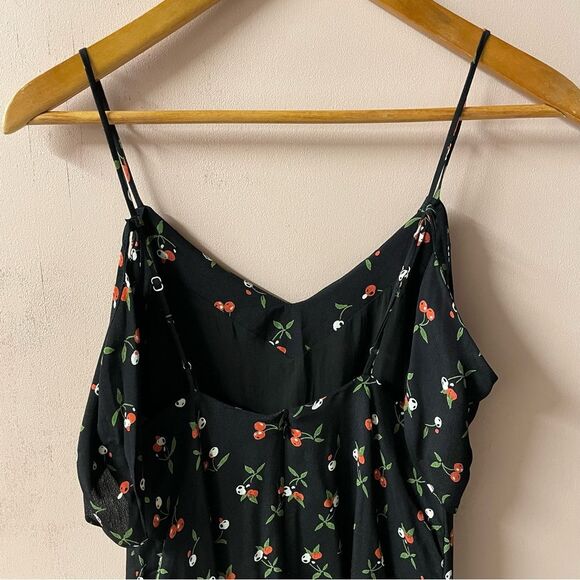 Shades of Blonde Black Cherry Print Cold-Shoulder Mini Dress Size S NWT - Picture 5 of 12